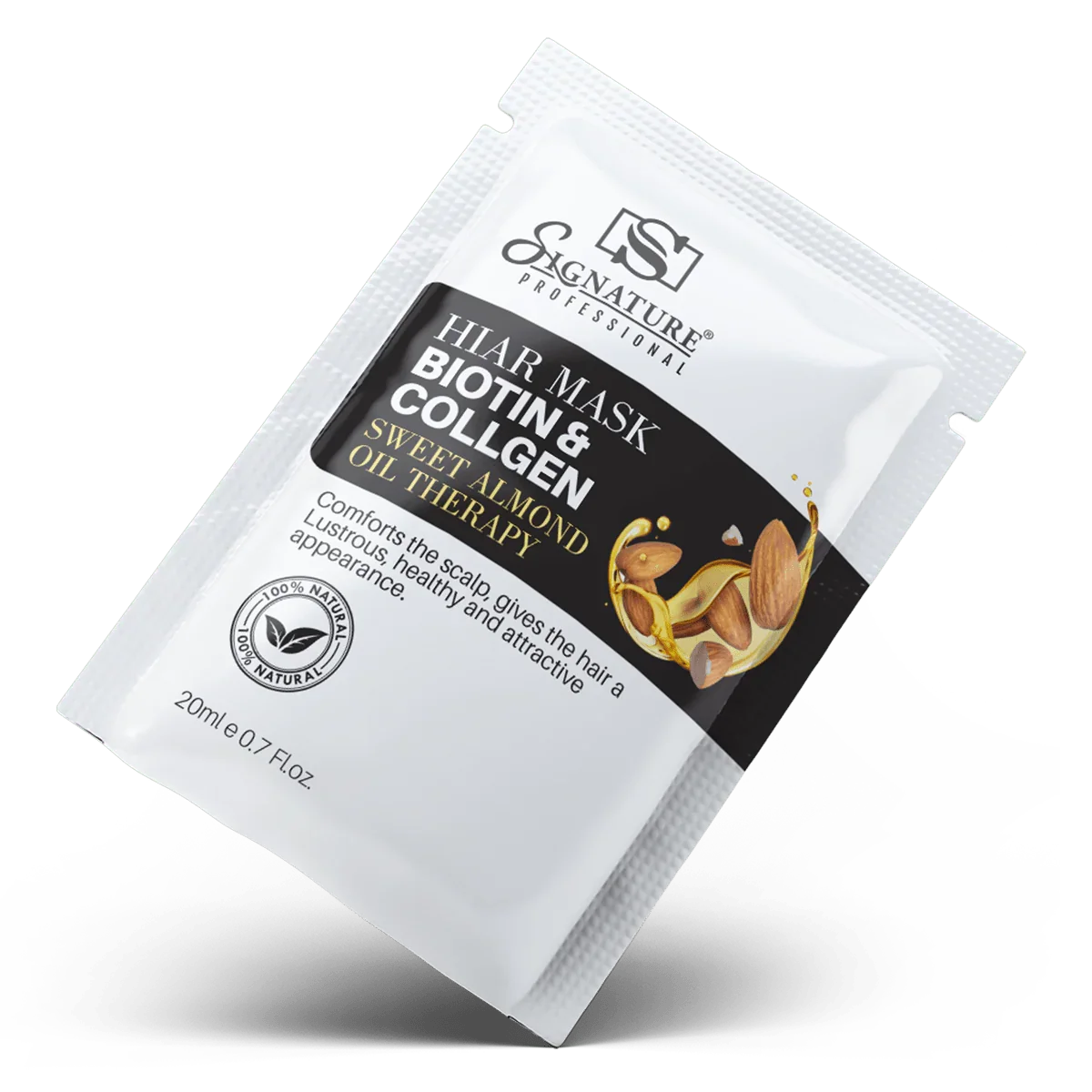 Signature Almond Oil Hair Mask (Biotin& Collagen) - 400ml for hair and skin care