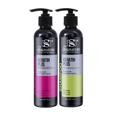 Keratin Plus Shampoo & Conditioner Combo – Home Keratin Kit
