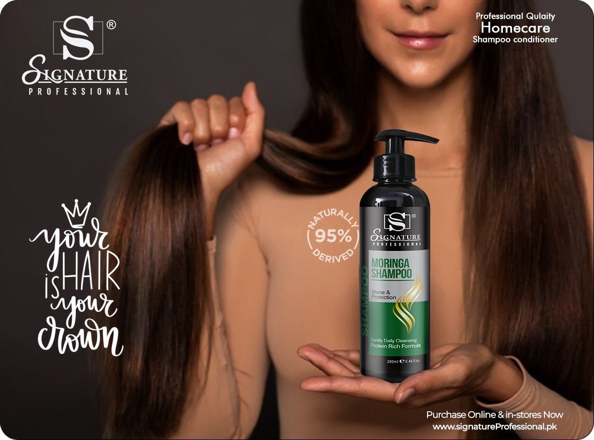 Signature Moringa Shampoo for hair and skin care
