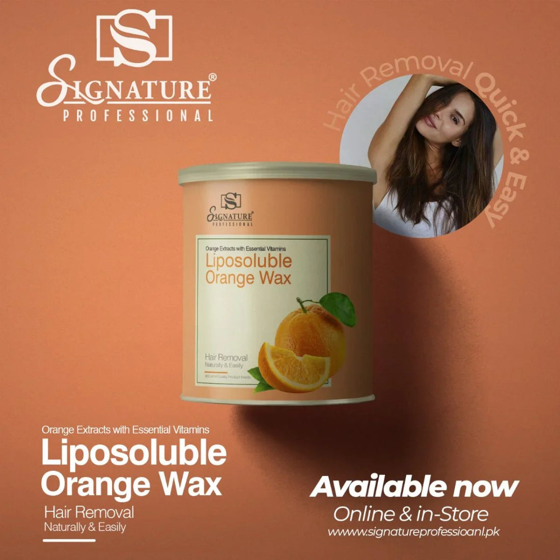 Signature Liposoluble Orange Wax for hair and skin care
