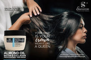 Almond Oil Hair Mask – Biotin & Collagen for Shine