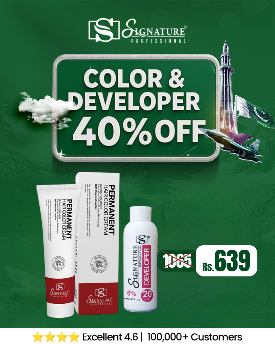 Permanent Hair Color & Developer
