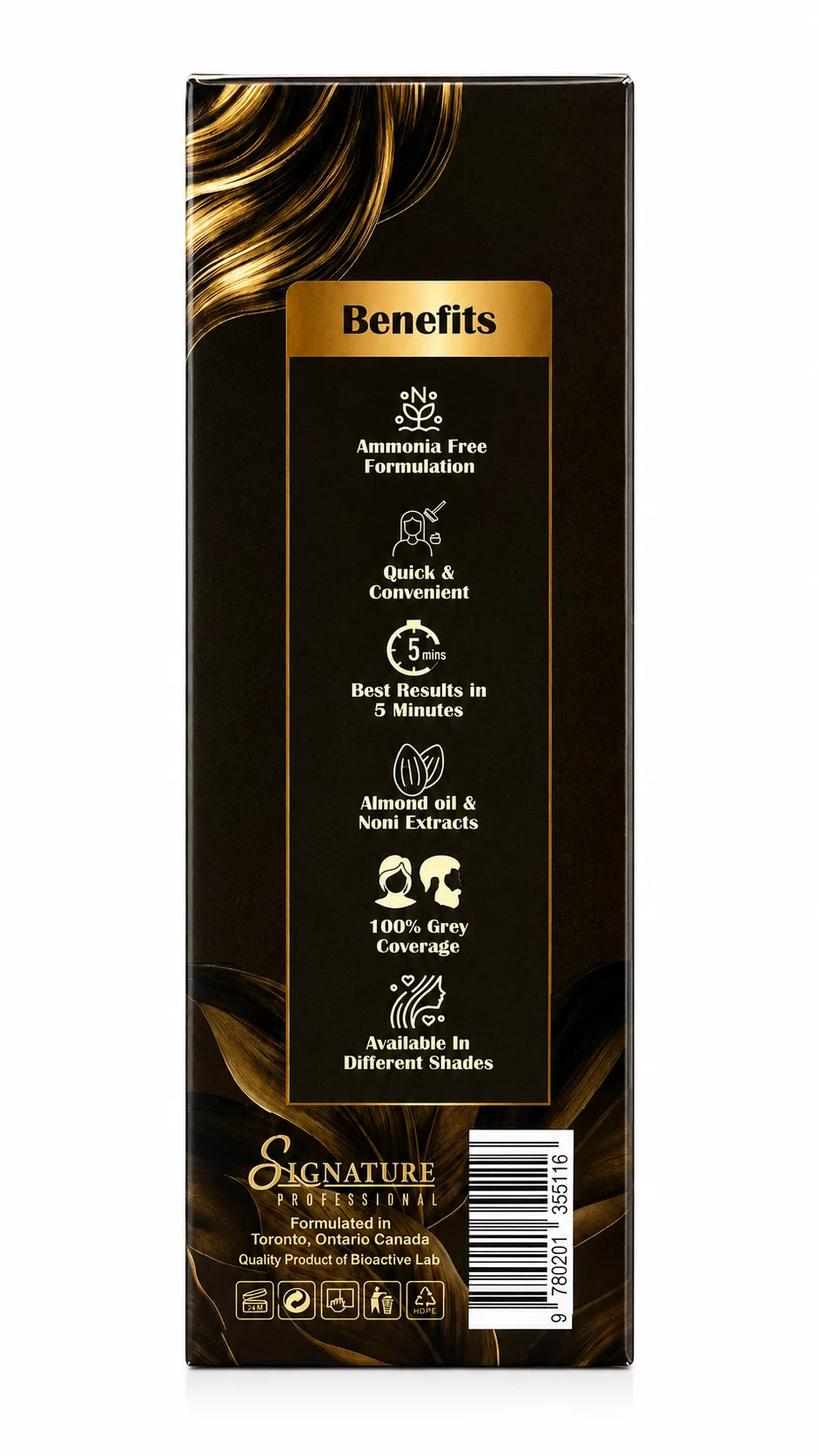 Signature Professional Instant Hair Coloring Shampoo Plus (5-in-1 Formula) – 200ml