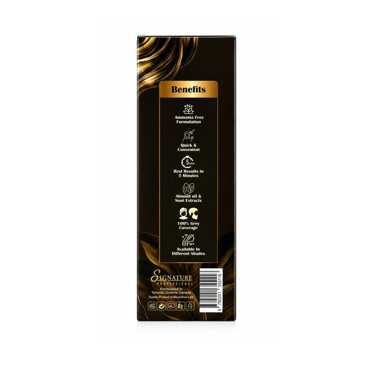 Signature Professional Instant Hair Coloring Shampoo Plus (5-in-1 Formula) – 200ml