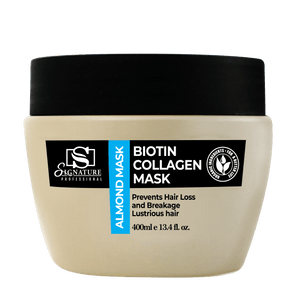 Signature Almond Oil Hair Mask (Biotin& Collagen) - 400ml for hair and skin care
