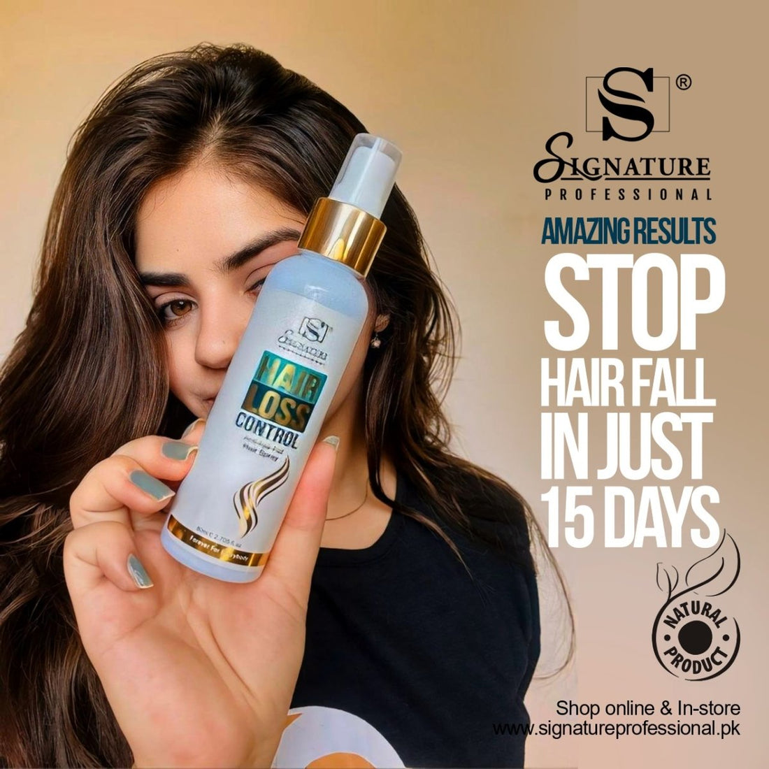 Signature Hair Loss Control Spray for hair and skin care
