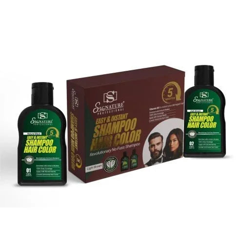 Signature Instant Shampoo Hair color for hair and skin care
