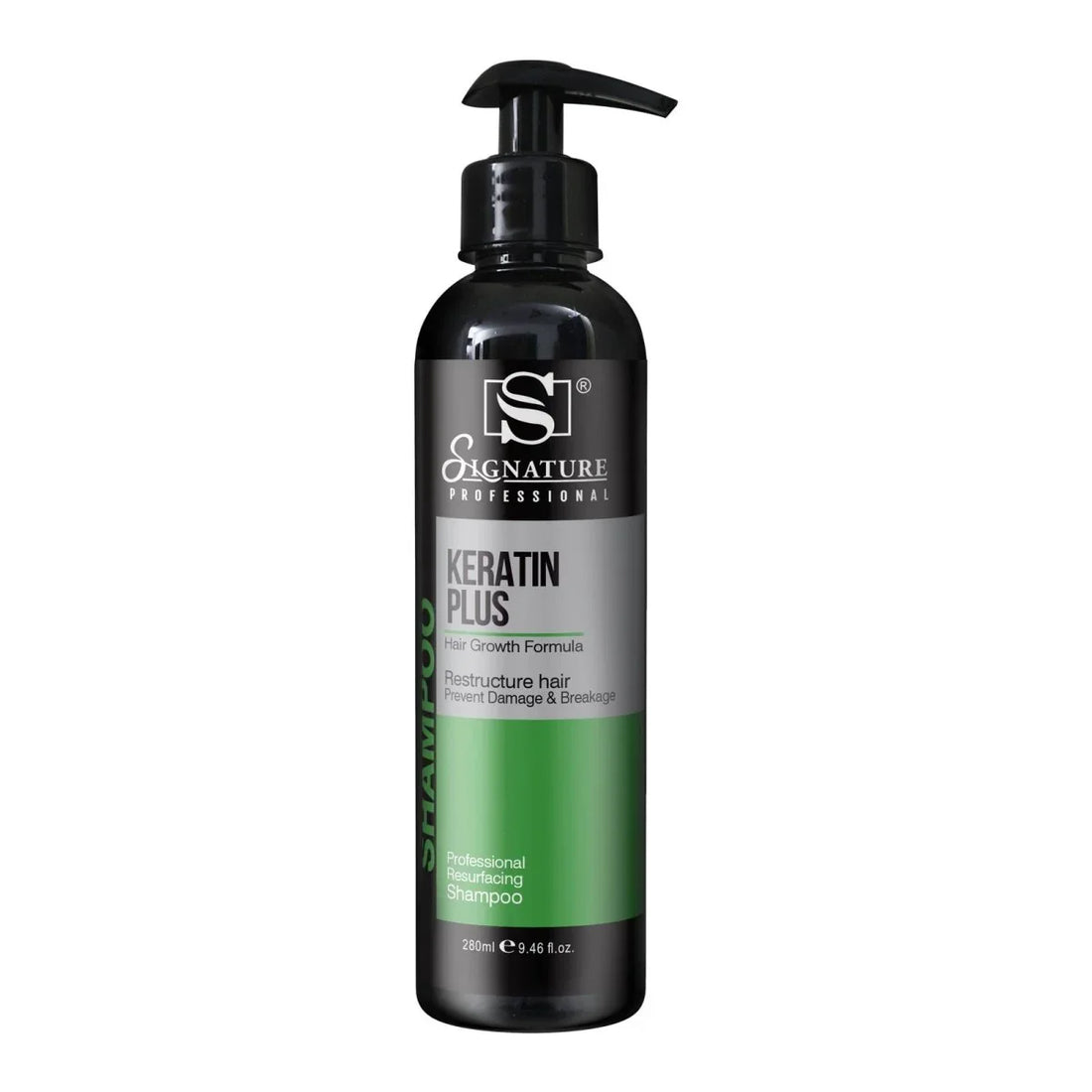 Signature Keratin Plus Shampoo 280ml for hair and skin care
